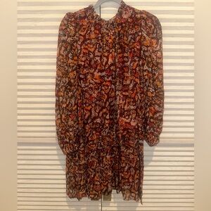 Marie Oliver Vibrant Long Sleeve Dress